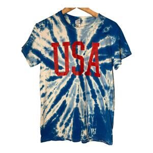 USA Tie Dye Short Sleeve T-Shirt Sz Small